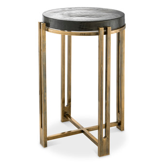 Side Table Claremont Vintage Brass Finish