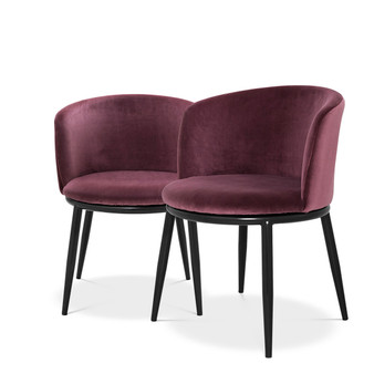 Dining Chair Filmore Cameron Purple Set of 2