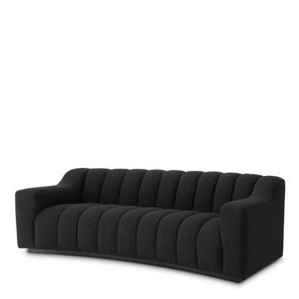 Sofa Kelly S Bouclé Black