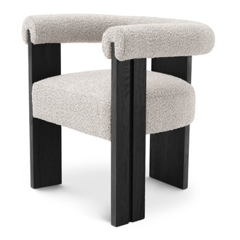 Dining Chair Percy Bouclé Grey
