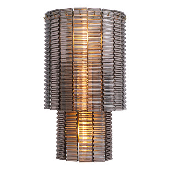 Wall Lamp Imperial Brushed Brass Finish/Smoke Glass