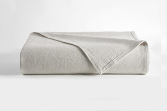 Herringbone Blanket  White/Taupe Twin