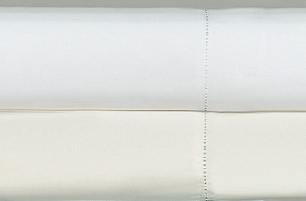 Paula Sheet Set Twin Ivory (1 Flat Sheet, 1 Fitted Sheet, 1 Standard Pillow Cases)