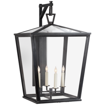 Darlana Large Bracket Lantern in Bronze