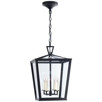 Darlana Small Hanging Lantern in Bronze