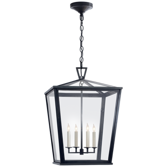 Darlana Medium Hanging Lantern in Bronze