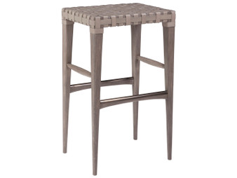 Milo Leather Backless Bar Stool
