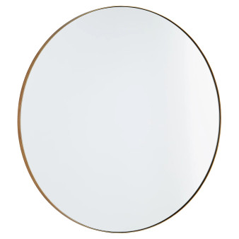 30" Round Mirror - Gold