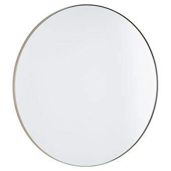 30" Round Mirror - Silver
