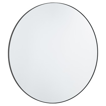 36" Round Mirror - Black