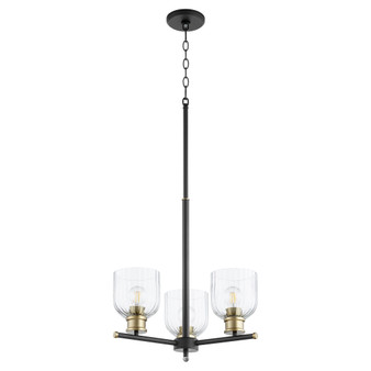 Monarch 3 Light Chandelier - Black