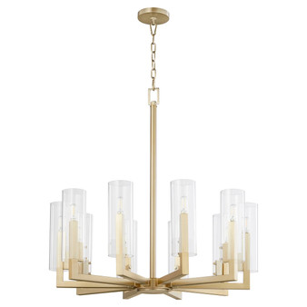 Hin 10 Light Chandelier - Brass