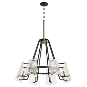 Tioga 8 Light Chandelier - Black
