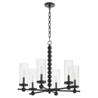 Lee Blvd 6 LightChandelier - Black