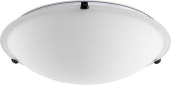 20" Satin Opal Ceiling Mount - Bronze