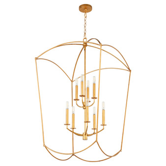 Mantle 9 Light Entry - Gold