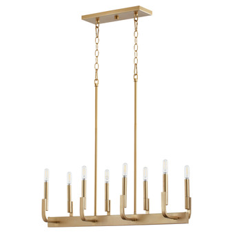 Tempo 8 Light Linear - Brass