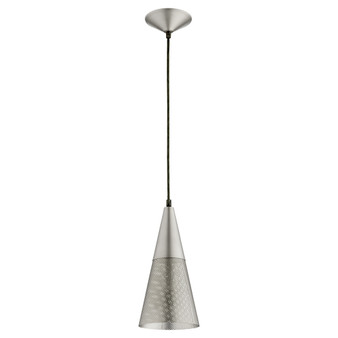 Mesh Cone Pendant - Nickel