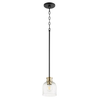 Monarch 1 Light Pendant - Black