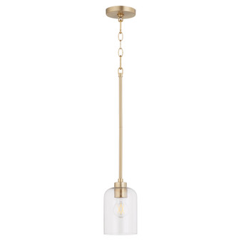 Tribute 1 Light Pendant - Brass