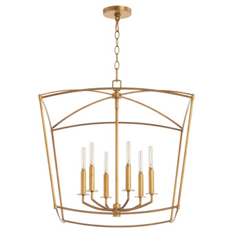 Mantle 6 Light Pendant - Gold