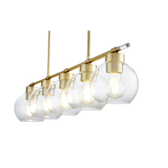 Volan 5 Light Linear - Brass