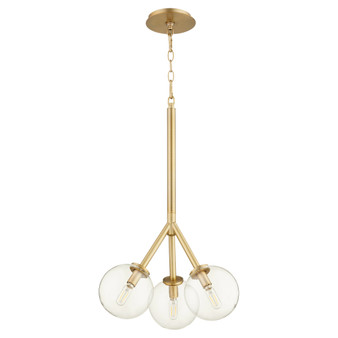 Rovi 3 Light Pendant - Brass