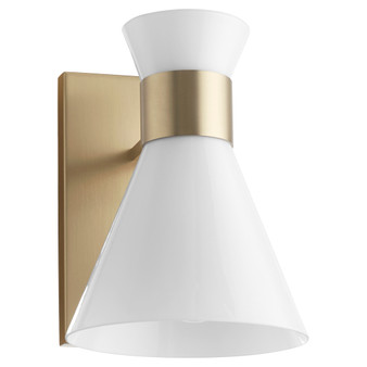 Beldar 1 Light Opal Wlmt - Brass