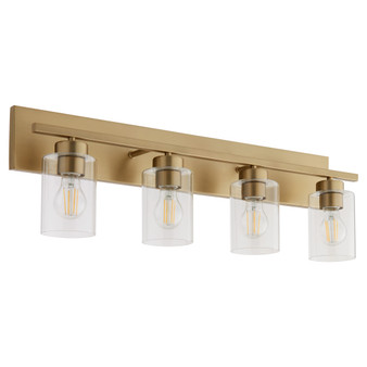 Carter 4 Light Vanity - Brass