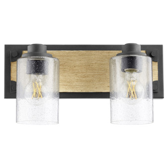 2 Light Corner Bracket Vanity - Black