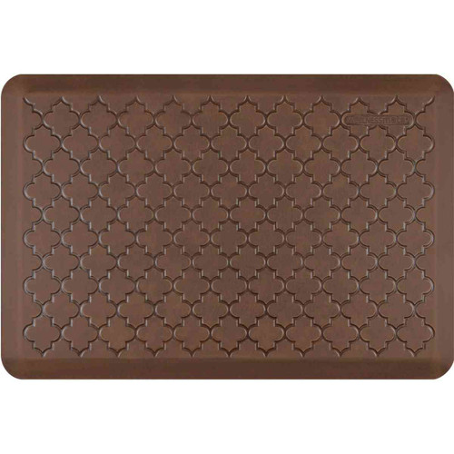 Antique Light WellnessMats Premium Anti-Fatigue Mat Trellis