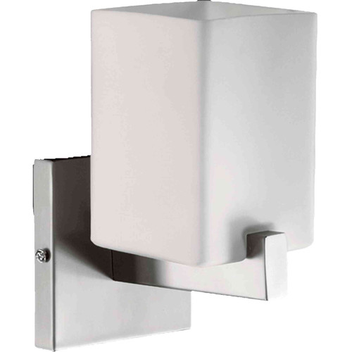 Modern And Contemporary Modus 1 Light Wall Mount In Satin Nickel