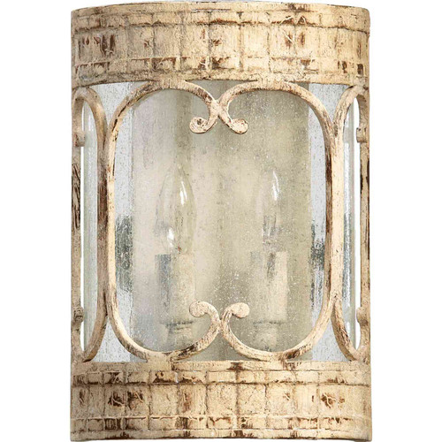Traditional Florence 2 Light Sconce In Persian White