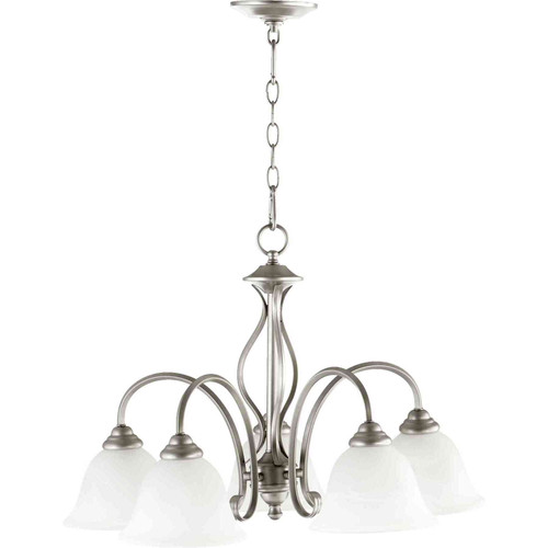 Transitional Spencer 5 Light Nook In Classic Nickel