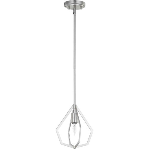 Transitional Knox 1 Light Pendant In Satin Nickel