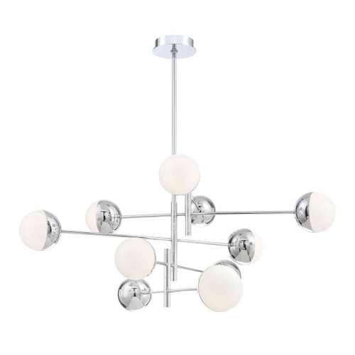 Fairmount 10 Light Chrome 50" Round Chandelier