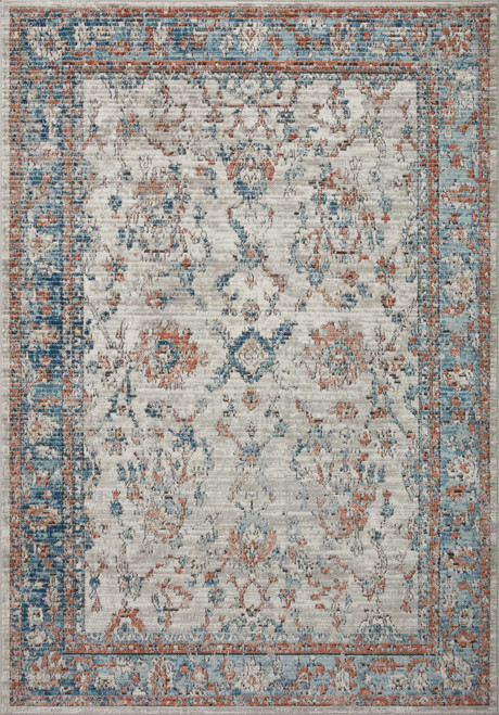 Bianca - Dove / Multi - 2'-8" X 7'-6"