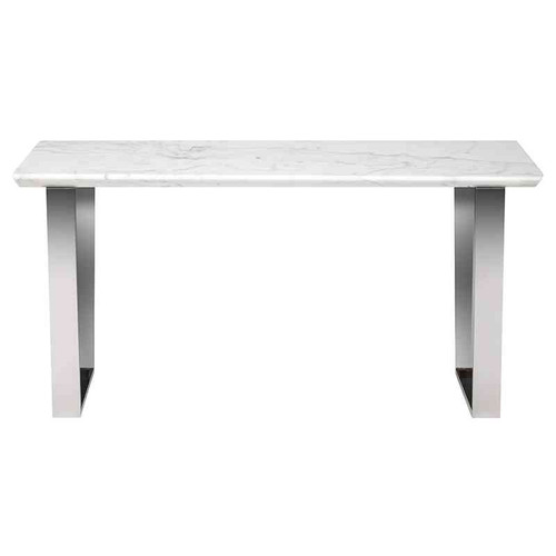 Catrine Console Table White/Silver