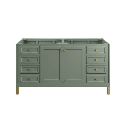 Chicago 60" Double Vanity, Smokey Celadon