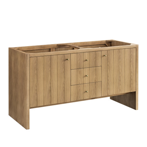 Hudson 60" Double Vanity, Light Natural Oak