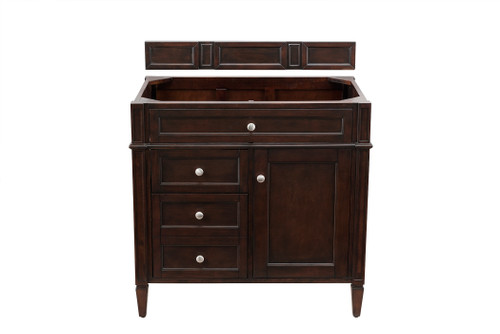 Brittany 36" Single Vanity, Burnished Mahogany