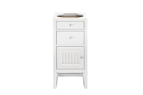 Athens 15" Cabinet w/ Drawers & Door, Glossy White