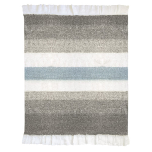 Tahoe  Handwoven Wool Blend 49" x 59" Throw Blanket