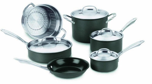 Cuisinart GreenGourmet 10-Piece Hard Anodized Cookware Set