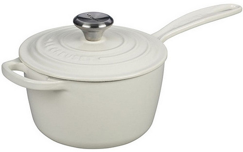 Le Creuset Signature 1.75 Qt. White Saucepan