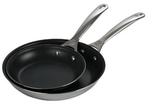 Le Creuset Stainless Steel 2-Piece Nonstick Fry Pan Set