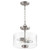 Soft Contemporary Dakota 2 Light Dual Mount In Satin Nickel