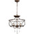 Transitional Cilia 3 Light Dual Mount In Oiled Bronze