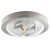 Transitional 13" Contemporary Clear Seeded In Satin Nickel And Clear/Seeded