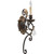 Traditional Rio Salado 1 Light Wall Mount In Toasted Sienna With Mystic Silver